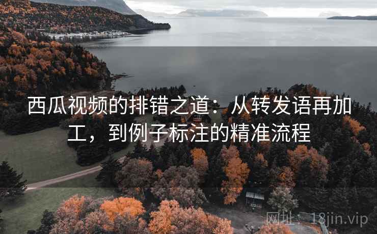 西瓜视频的排错之道：从转发语再加工，到例子标注的精准流程