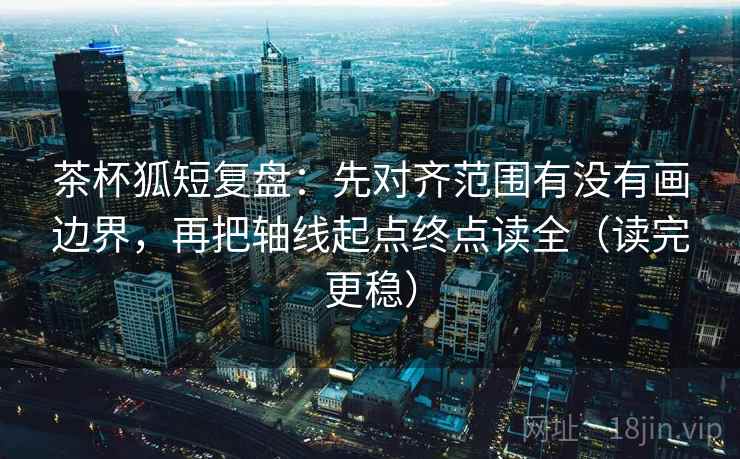 茶杯狐短复盘：先对齐范围有没有画边界，再把轴线起点终点读全（读完更稳）