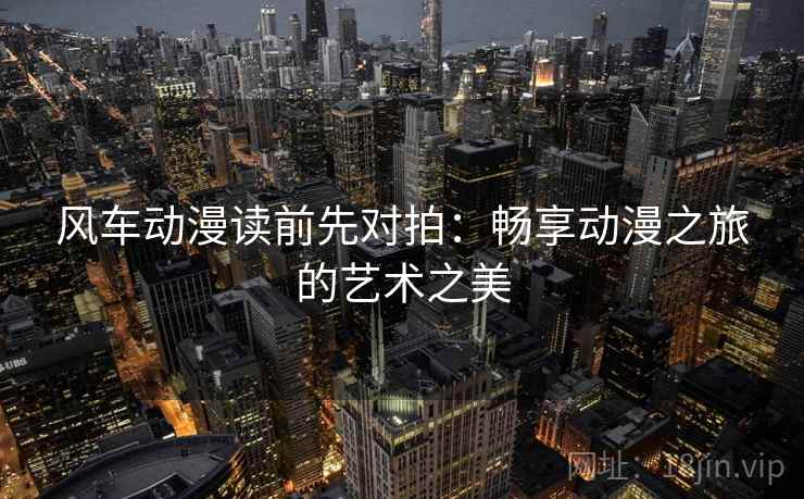 风车动漫读前先对拍：畅享动漫之旅的艺术之美